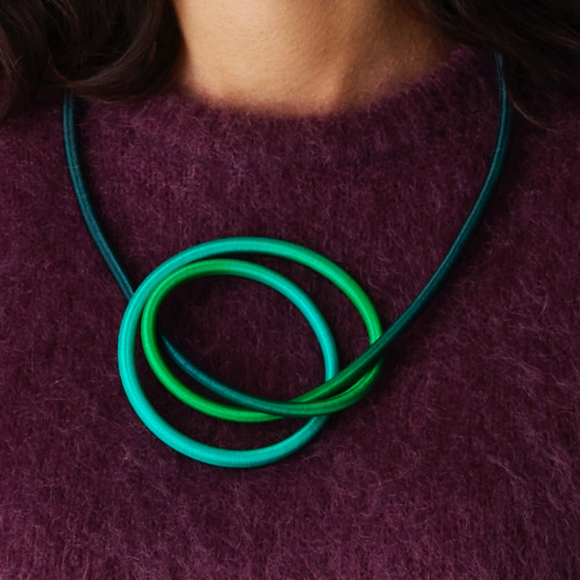 Limited Edition Winter Deep Forest Knot Necklace