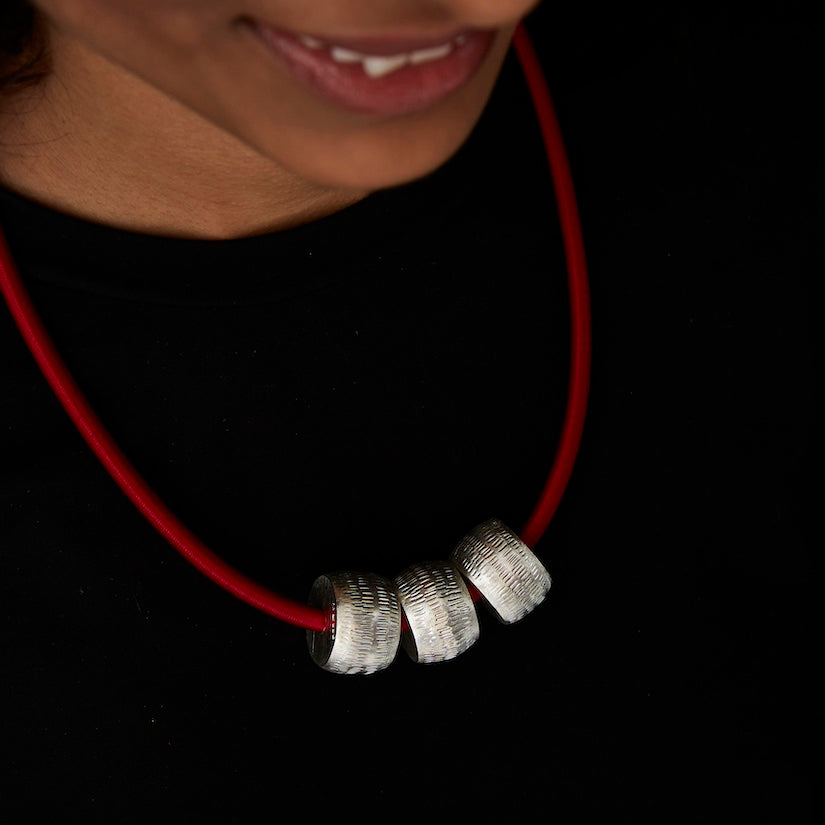 The Silver Bobbin Necklace