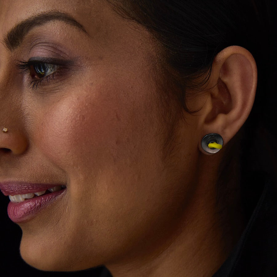 Oxidised Ping Earrings