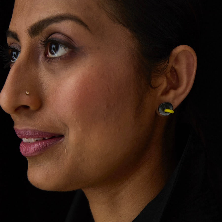 Oxidised Ping Earrings