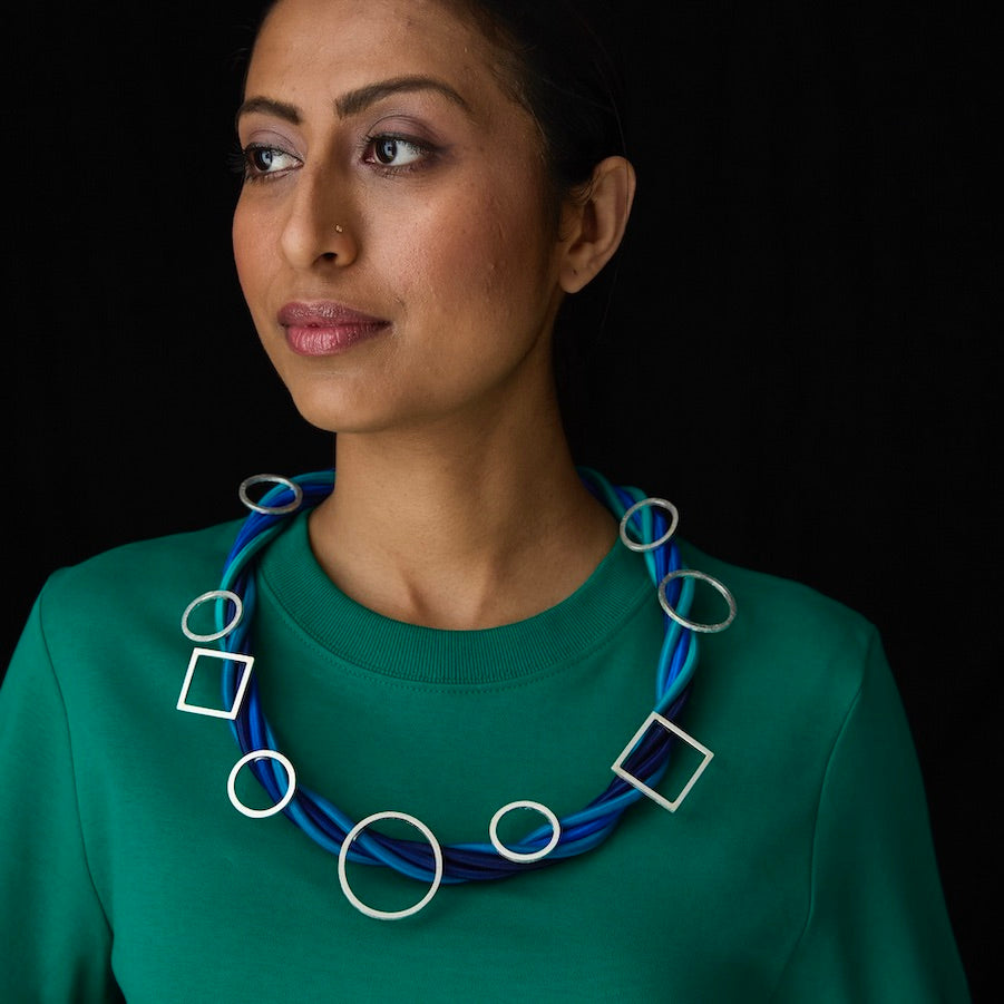 One of A kind Shaped Rope Necklace