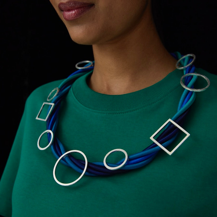 One of A kind Shaped Rope Necklace