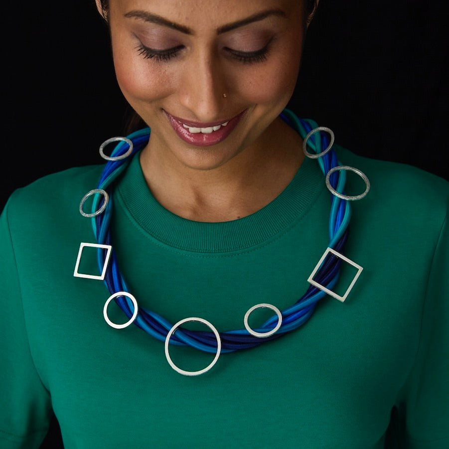 One of A kind Shaped Rope Necklace
