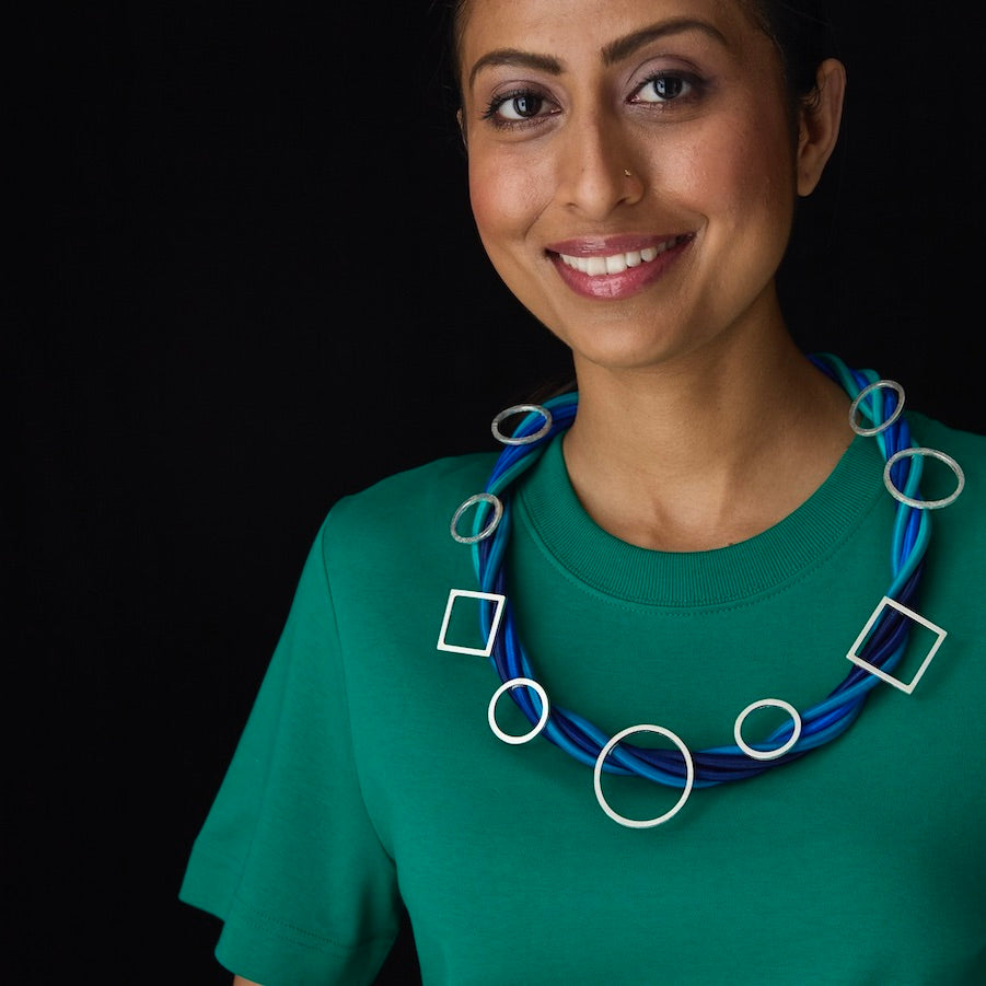One of A kind Shaped Rope Necklace