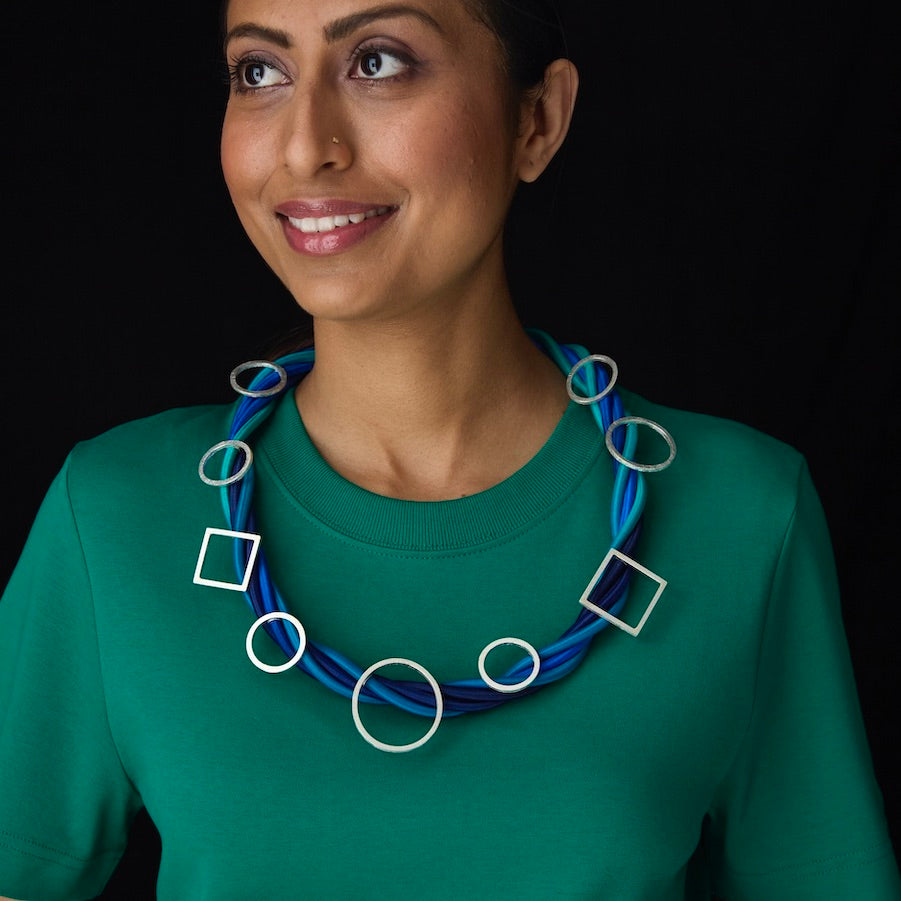 One of A kind Shaped Rope Necklace