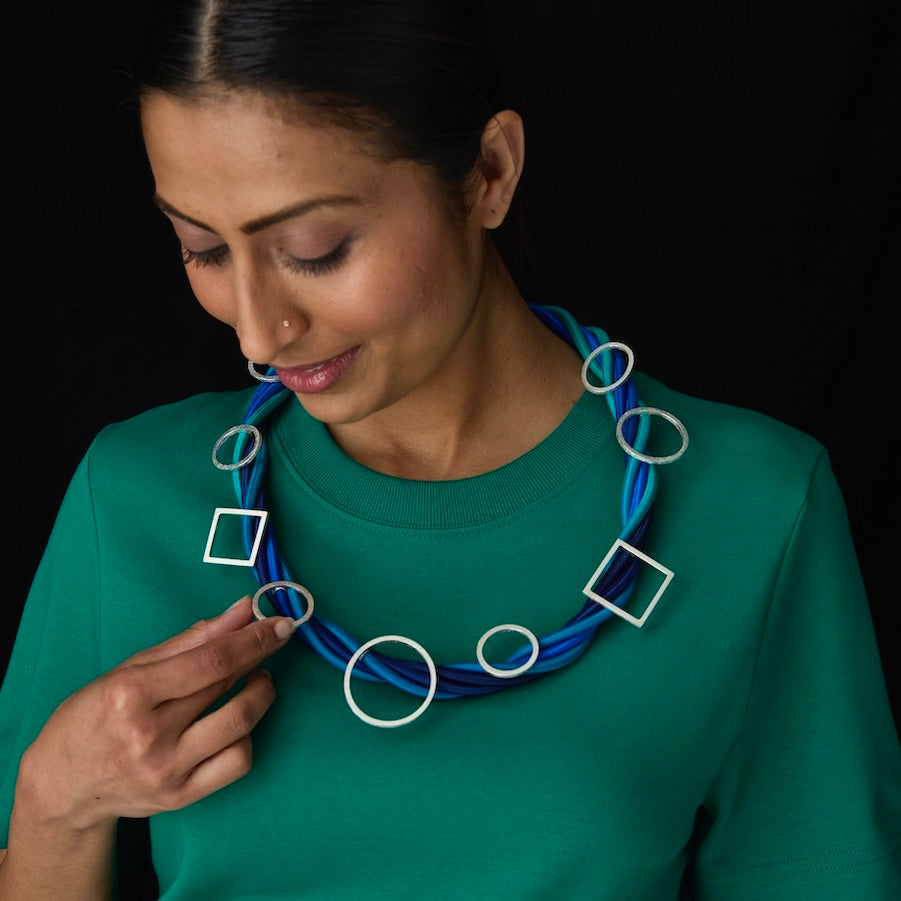 One of A kind Shaped Rope Necklace