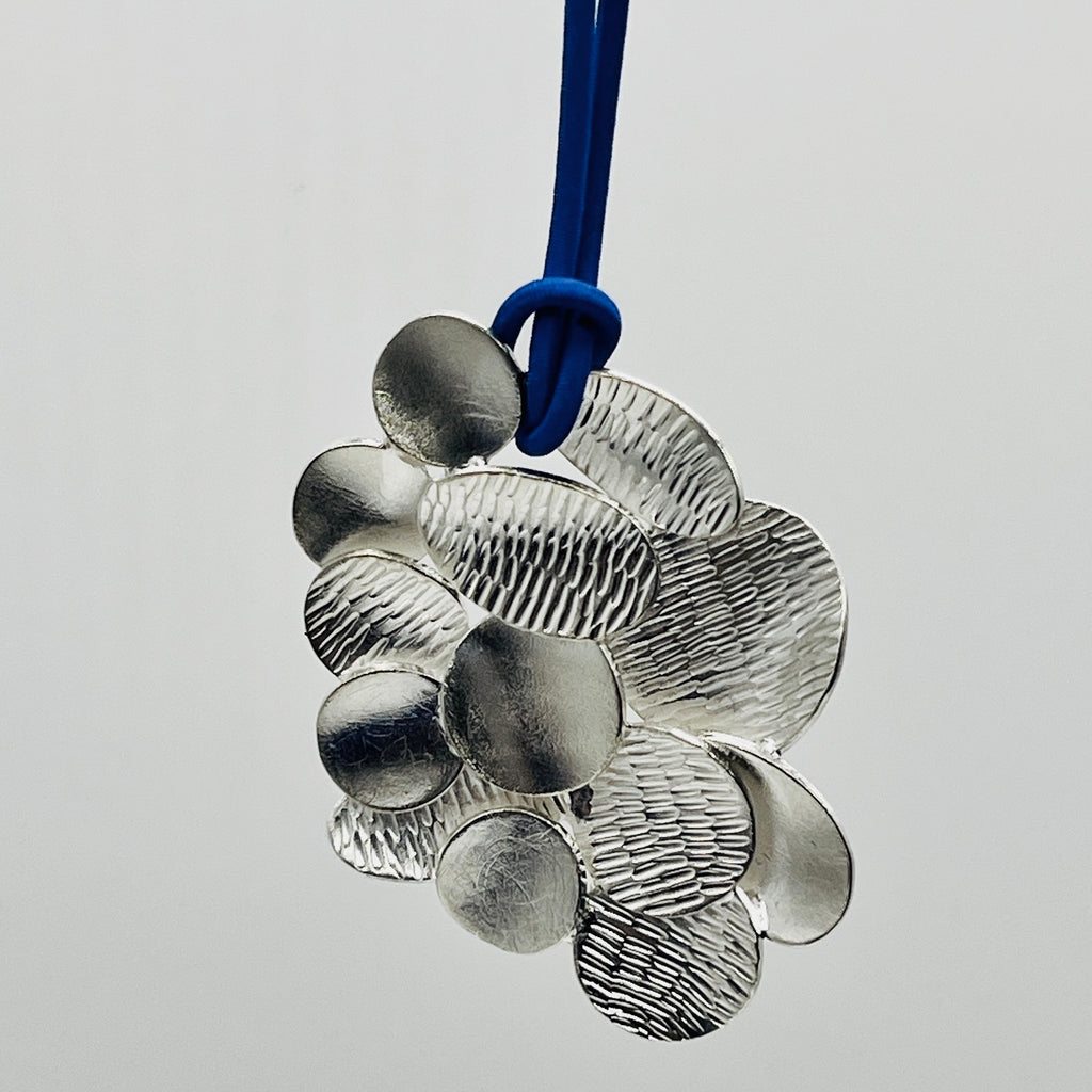 One of a Kind  Silver  Cluster Pendant