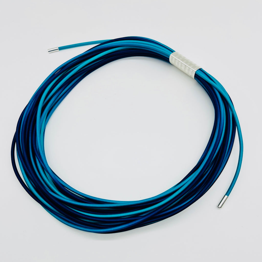 One of a Kind  Curve Stitch Coil Necklace