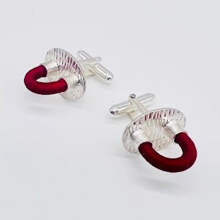 One of a Kind  Loop Red Cufflinks