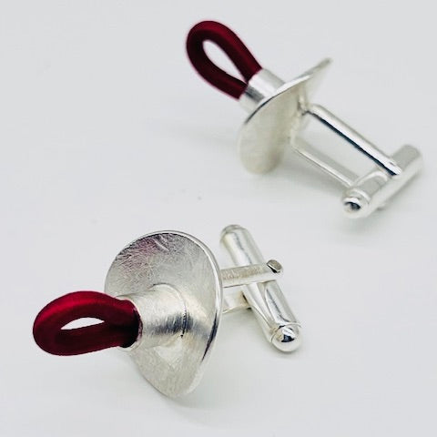 One of a Kind  Ping Red Cufflinks Cufflinks