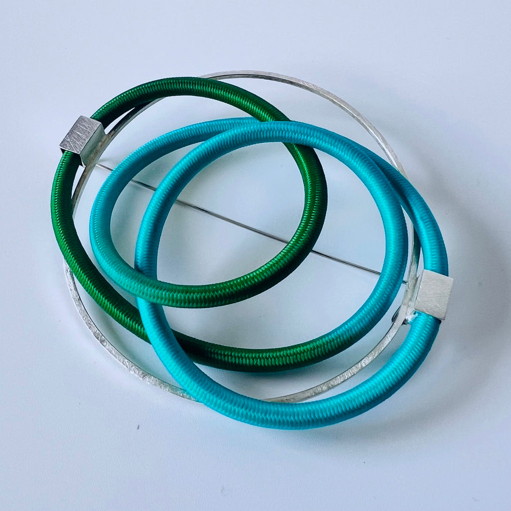 Archive Sale Kelp & Green Twist  Brooch