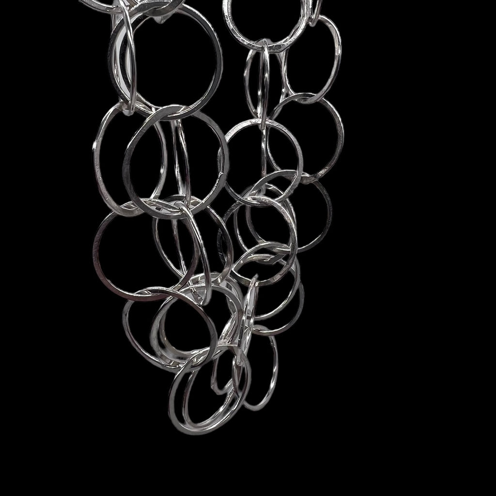 Silver Triple Loop Necklace