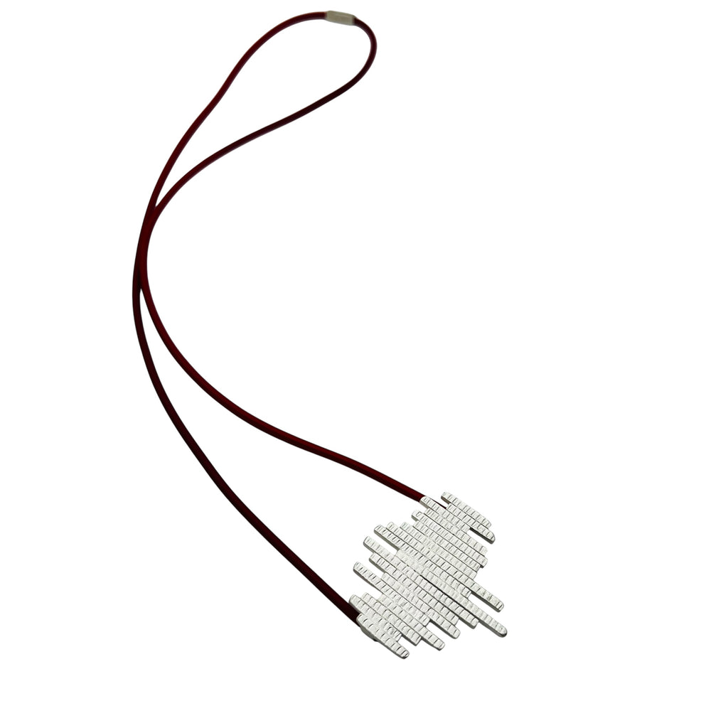Sculpture Stitch  Necklace