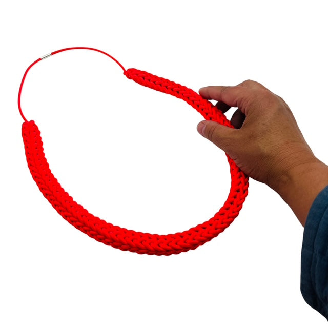 Neon Pink Rope Necklace