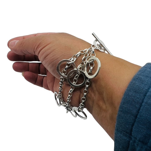 Silver Loopy Loop Bracelet