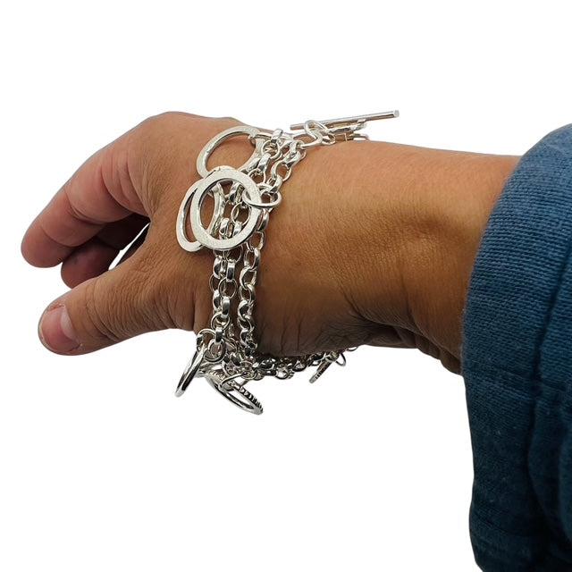 Silver Loopy Loop Bracelet